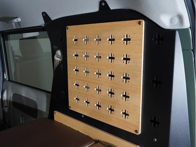 エブリイ Jリミテッド TAC.LUC NIGHTパック/シートカバー前面/専用ベッドキット/リアトリムカバー/床フロアシート/フルフラット/(62枚目)