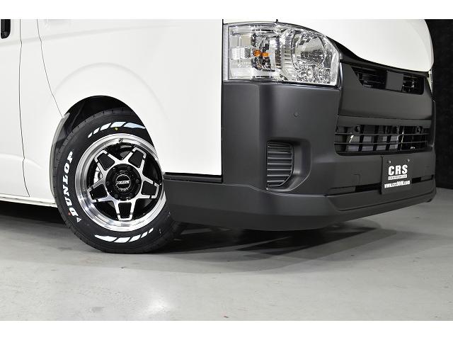 ハイエースバン ロングDX LEDヘッドライト/パノラミックビューモニター/デジタルインナーミラー/イージークローザー/ENCS-16 ブラックポリッシュ/ローダウン/フロントスポイラー/リアウィング/シートカバー(12枚目)