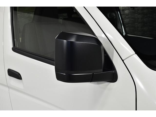 ハイエースバン ロングDX LEDヘッドライト/パノラミックビューモニター/デジタルインナーミラー/イージークローザー/ENCS-16 ブラックポリッシュ/ローダウン/フロントスポイラー/リアウィング/シートカバー(14枚目)