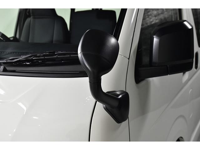 ハイエースバン ロングDX LEDヘッドライト/パノラミックビューモニター/デジタルインナーミラー/イージークローザー/ENCS-16 ブラックポリッシュ/ローダウン/フロントスポイラー/リアウィング/シートカバー(15枚目)