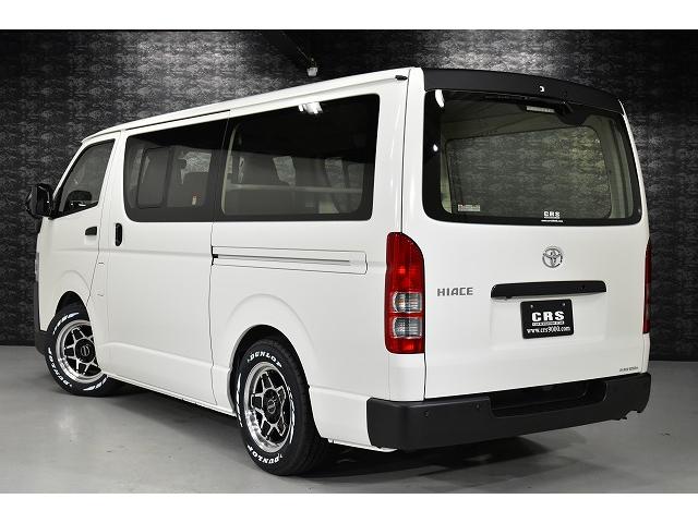 ハイエースバン ロングDX LEDヘッドライト/パノラミックビューモニター/デジタルインナーミラー/イージークローザー/ENCS-16 ブラックポリッシュ/ローダウン/フロントスポイラー/リアウィング/シートカバー(24枚目)