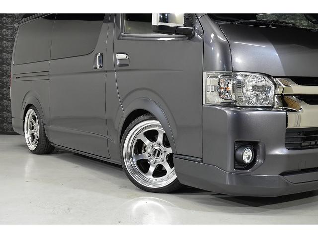 ハイエースバン スーパーGL ダークプライムII トヨタセーフティセンス/両側パワースライドドア/オートハイビーム/EL-19ハイパーグロス/フロントスポイラー/フラットベット/シートカバー/3インチローダウン(9枚目)
