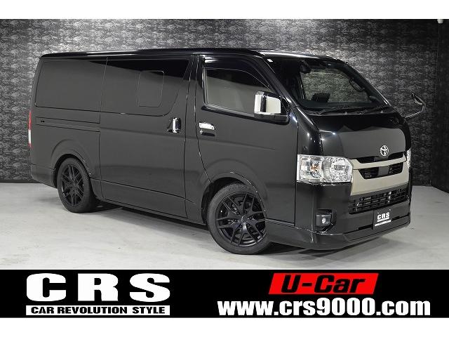 ハイエースバン スーパーGL ダークプライムII ダークプライムII/ディーゼル/小窓付きスライドドア/ローダウン/ビッグX/アルパイン/ドライブレコーダー/Aピラーツィーター/クラフトプラス/収納付きベッドキット/18インチ/2インチローダウン(2枚目)