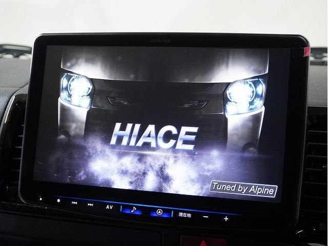 ハイエースバン スーパーGL ダークプライムII ダークプライムII/ディーゼル/小窓付きスライドドア/ローダウン/ビッグX/アルパイン/ドライブレコーダー/Aピラーツィーター/クラフトプラス/収納付きベッドキット/18インチ/2インチローダウン(5枚目)