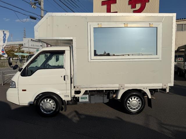 ボンゴトラック DX キッチンカー AT シンク、蛇口X3 パナソニック製冷蔵庫2機 リンナイ製業務用コンロ ルームエアコン 跳ね上げ式窓 ETC パワーウインドウ(3枚目)
