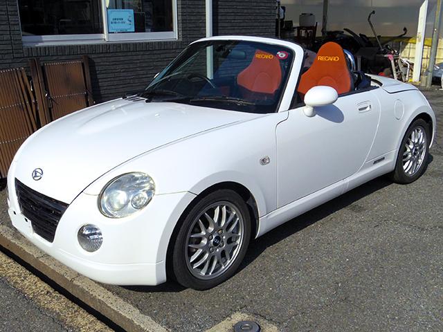 フルオープンで走るコペンってかっこいいですよね！元々かなり高額な車なのでしっかりとした作りになってます！