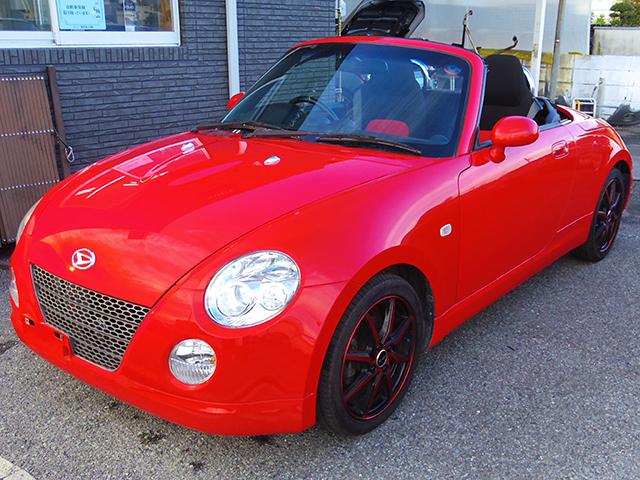 フルオープンで走るコペンってかっこいいですよね！元々かなり高額な車なのでしっかりとした作りになってます！