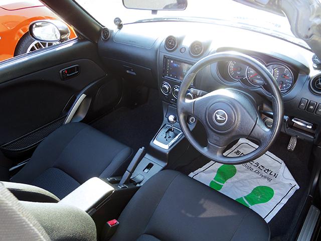 コペン アクティブトップ アルミホイール キーレスエントリー 社外ディスプレイオーディオ ABS エアバッグ オープントップ フォグライト 5速ミッション車 HID シートヒーター(15枚目)