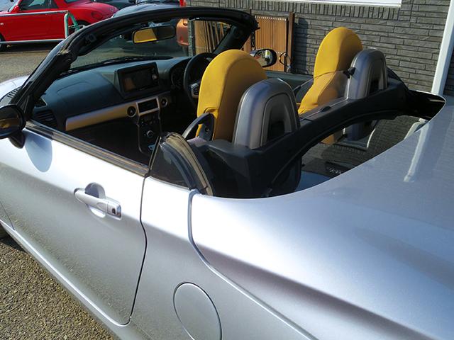 コペン セロ 社外アルミホイール スマートキー プッシュスタート 純正ナビ TV メタルオープントップ エアコン ABS フォグライト(14枚目)