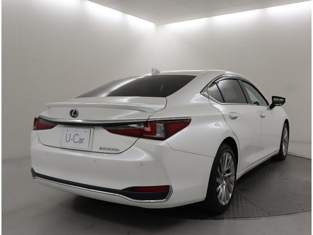 ES ES300h バージョンL セミアニリン本革/モーヴ/ウォールナット(オープンフィニッシュ/ダークブラウン) リヤスポイラー(8枚目)