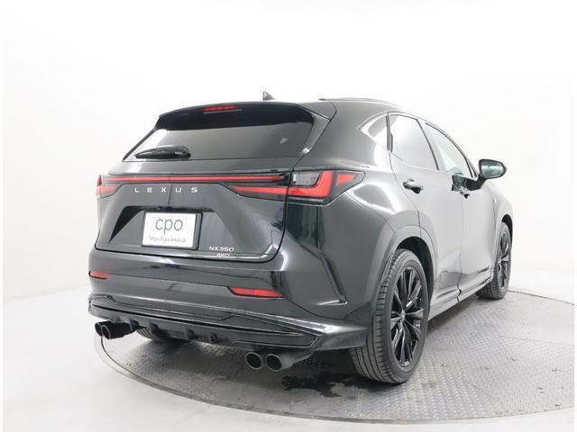 ＮＸ ＮＸ３５０　Ｆスポーツ　認定中古車ルーフレールパノラマルーフ（ＩＲ・ＵＶカット機能／チルト＆アウタースライド式パノラミックビューモニター／ＬＣＡ＋別体型ディスクプレイヤーＦＳＰＯ専用オレンジブレーキキャリパー（ＬＥＸＵＳロゴ（4枚目）