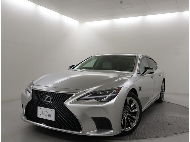 ＬＳ ＬＳ５００ｈ　エグゼクティブ　アドバンスドドライブ　セミアニリン本革／ホワイト／レザーカットスペシャル（ブラック）　銀影ラスター　２４５／４５Ｒ２０ランフラットタイヤ＆ノイズリダクションアルミ（スパッタリング塗装）（5枚目）