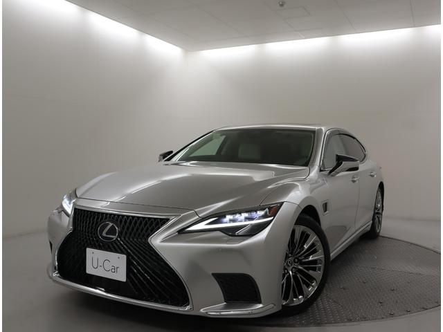 ＬＳ ＬＳ５００ｈ　エグゼクティブ　アドバンスドドライブ　セミアニリン本革／ホワイト／レザーカットスペシャル（ブラック）　銀影ラスター　２４５／４５Ｒ２０ランフラットタイヤ＆ノイズリダクションアルミ（スパッタリング塗装）（6枚目）
