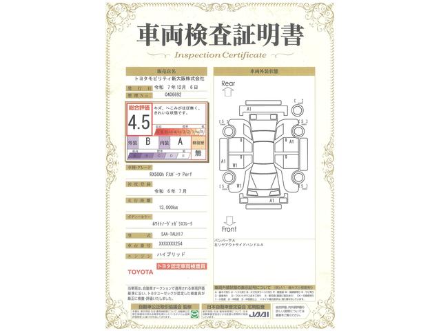 車両状態評価書