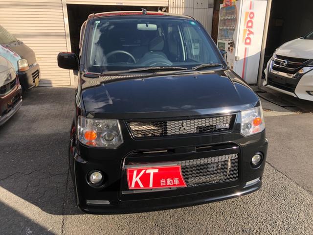 eKスポーツ ロアコンプリートR 特別限定車 ターボ ホーネットセキュリティ ナビ TV ETC キーレス HIDヘッドライト イエローフォグランプ 外品15インチアルミホイール タイミングベルト交換渡し(2枚目)