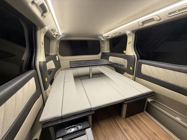 アルファードＧ 　キャンピング仕様　８ナンバー　サブバッテリー　車中泊　冷蔵庫　走行充電器　ベッドキット　１００Ｖコンセント　インバーター　新品家具（22枚目）