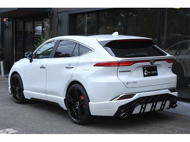 ハリアーハイブリッド Z レザーパッケージ・ナイトシェード ZEUSエアロ(F/S/R)・フロントグリル・ドアミラーカバー・カーボン調ピラーパネル・リアゲートスポイラー・2本出しマフラーカッター・22インチAW・ダウンサス・パノラマルーフ・スペアタイヤ・ITS(6枚目)