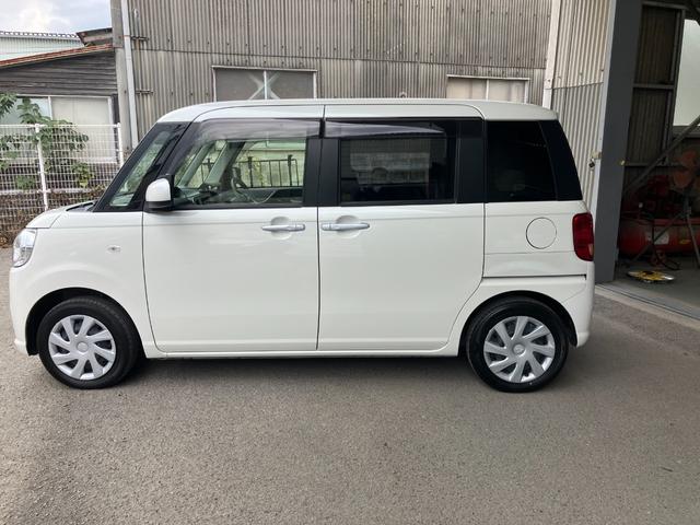 ムーヴキャンバス Ｌ　ＳＡＩＩＩ　衝突被害軽減ブレーキ　衝突安全ボディ　キーレスエントリー　ステアリングスイッチ　マニュアルエアコン　ベンチシート両側スライドドア　後席シートスライド　１４インチフルホイールキャップ（2枚目）