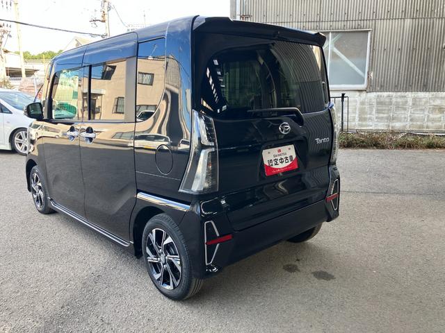 タント カスタムX 軽自動車 両側電動スライドドア バックモニター LEDヘッドランプ LEDフォグランプ キーフリーシステム シートヒーター コーナーセンサー前後 14インチアルミホイール(3枚目)