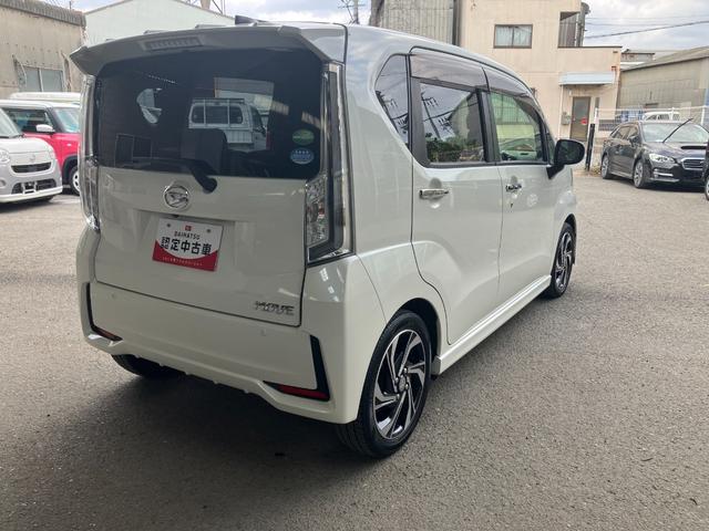 ムーヴ カスタム RS ハイパーSAIII 衝突被害軽減ブレーキ 衝突安全ボディ プッシュスタートボタン ベンチシート 7インチナビ ETC車載器 ドライブレコーダー 後席シートスライド15インチアルミホイール(5枚目)