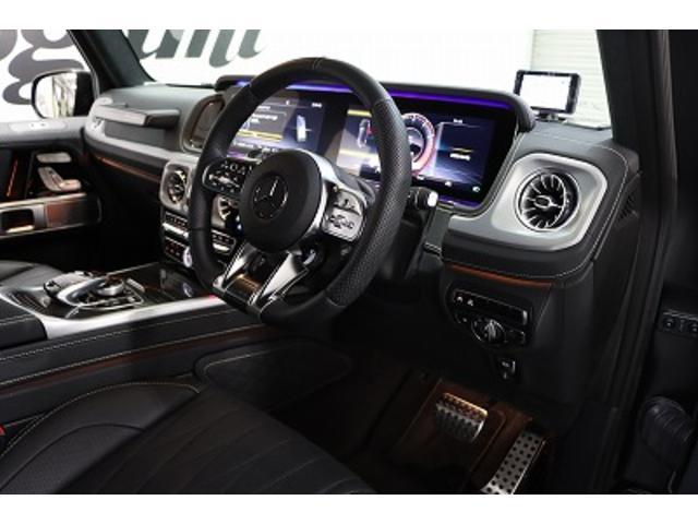 Ｇクラス Ｇ６３　Ｇマヌファクトゥーアプログラムプラス／ＡＭＧナイトＰＫＧ／サンルーフ／黒革シート／ブルメスター／アンビエント／純正２１インチＡＷ／ＧＰＳレーダー／純正前後ドラレコ／デジタルインナーミラー／パドルシフト（20枚目）