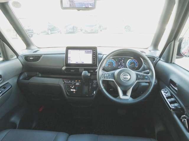 ルークス 660 ハイウェイスターGターボ プロパイロット エディション 9インチナビ 両側HFオートスライド 両側パワードア アラウンドビュ プリクラッシュセーフティー メモリナビ アダプティブクルコン レーンキープ 展示試乗車UP インテリキ- ETC LEDヘッドライト アイドリングストップ AC PS(4枚目)