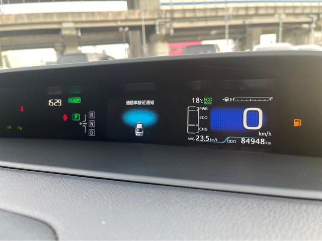 プリウス 　／レーダークルーズコントロール／クリアランスソナー／バックカメラ／ＥＴＣ／レーンアシスト／電動格納ミラー／シートヒーター／オートライト／Ｂｌｕｅｔｏｏｔｈ接続／ＣＤ／ＨＵＤ／パークアシスト／革シート（46枚目）