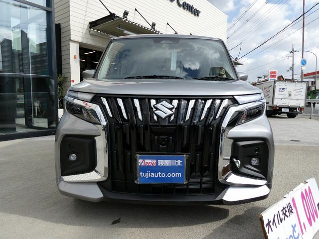 ソリオバンディット ハイブリッドMV 3型 全方位モニター付9インチフルセグメモリーナビ 両側電動スライドドア デュアルセンサブレーキサポートII LEDヘッドランプ 電動パーキング アダプティブクルコン 15AW スリムサーキュレーター(3枚目)