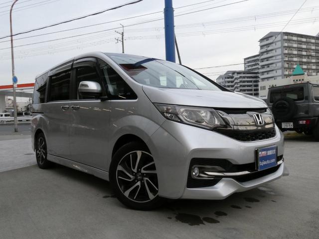 ステップワゴンスパーダ スパーダ・クールスピリット　ホンダセンシング　純正９インチフルセグナビ　ＤＶＤ再生　ＢＴオーディオ　リヤモニター　ドライブレコーダー　ＥＴＣ　バックカメラ　両側電動スライドドア　アダプティブクルコン　ＬＥＤヘッド　シートヒーター　禁煙ワンオーナー（3枚目）