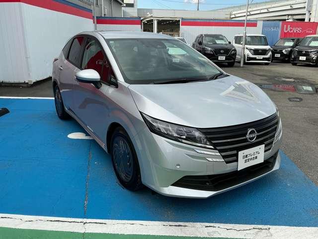 ノート １．２　Ｘ　バックカメラ　リアカメラ　衝突被害軽減ブレ－キ　ＥＴＣ付　ＬＥＤヘッドライト　レーンアシスト　インテリジェントキー　ドラレコ　ワンセグＴＶ　ＴＶナビ　サイドカーテンエアバック　メモリーナビ　パワーウィンドウ　ＡＢＳ（3枚目）