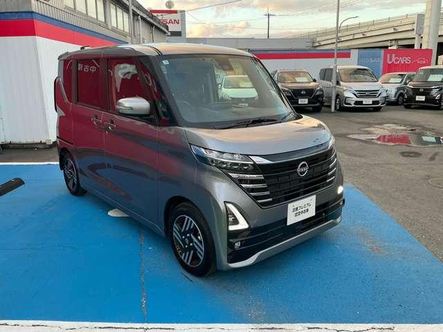 ルークス ６６０　ハイウェイスターＸ　純正前後ドライブレコーダー　アイスト　衝突被害軽減ブレ－キ　マルチビューカメラ　車線逸脱警報装置　ＥＴＣ　ＬＥＤ　スマートキー　パワーウィンドウ　カーテンエアバック　ドライブレコーダー　ナビＴＶ　バックカメラ　パワステ　キーフリ（3枚目）