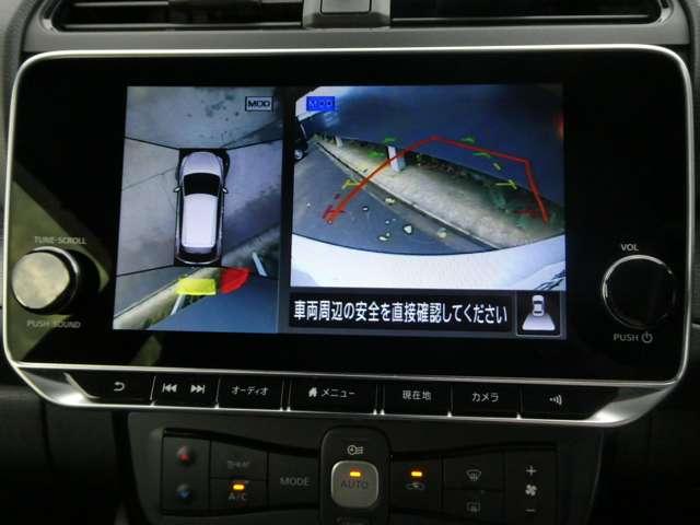 リーフ Ｘ　Ｖセレクション　ワンオーナー　レーダークルコン　３６０°カメラ　踏み間違い防止装置　ＬＥＤランプ　セキュリティ　１オーナー　ＥＴＣ　インテリキー　レーンキープアシスト　サイドエアバッグ　パワーウィンドウ　ＡＢＳ　メモリ－ナビ　ＡＷ（6枚目）
