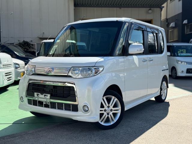 タント カスタムＲＳ　ナビ　テレビ　ＥＴＣ　オートエアコン　左側パワースライドドアー　スマートキー　電動格納ミラー　ウィンカーミラー　ターボ　フォグランプ　ベンチシート（2枚目）