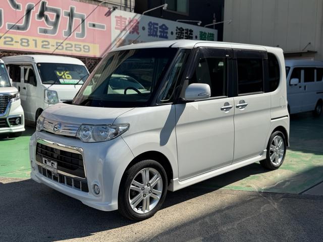 タント カスタムＲＳ　ナビ　テレビ　ＥＴＣ　オートエアコン　左側パワースライドドアー　スマートキー　電動格納ミラー　ウィンカーミラー　ターボ　フォグランプ　ベンチシート（10枚目）