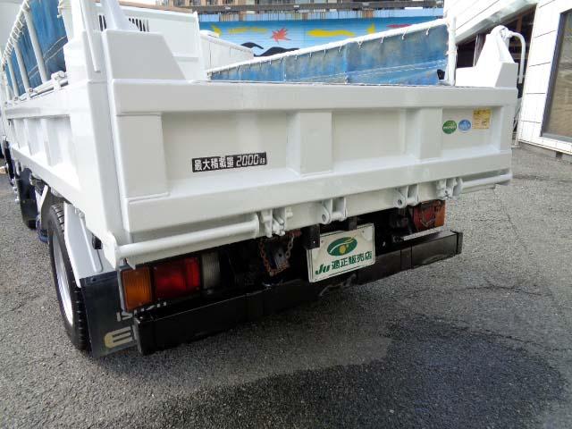 エルフトラック 強化フルフラットローダンプ 2t 新明和DR2-0110SY・コボレーン・内寸305x159x32(23枚目)