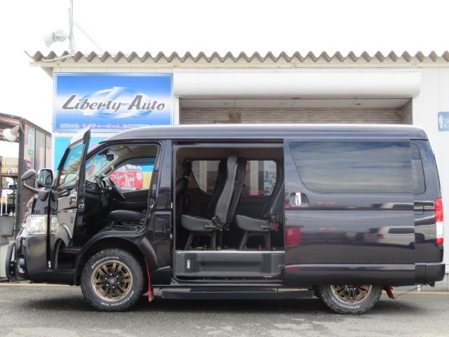 ハイエースバン スーパーGL ダークプライム アクティブエース 8人乗車 シートレイアウト変更可 Tセンス 両側電動スライド 社外16AW グリルガード オーバーフェンダー アルパイン11型ナビ Rモニター 固アタッチメント LED スマートキー(6枚目)