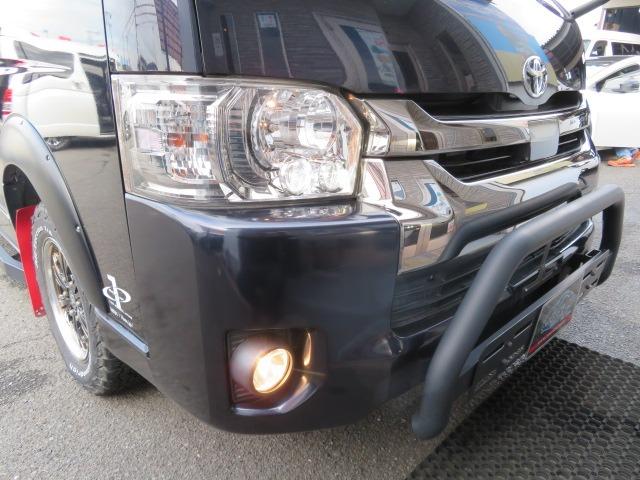 ハイエースバン スーパーGL ダークプライム アクティブエース 8人乗車 シートレイアウト変更可 Tセンス 両側電動スライド 社外16AW グリルガード オーバーフェンダー アルパイン11型ナビ Rモニター 固アタッチメント LED スマートキー(10枚目)