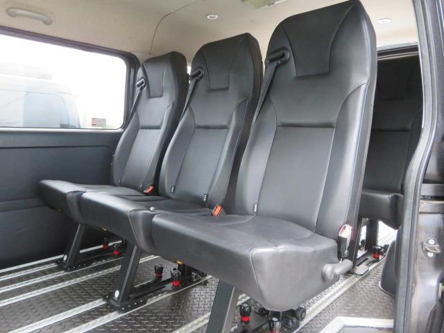 ハイエースバン スーパーGL ダークプライム アクティブエース 8人乗車 シートレイアウト変更可 Tセンス 両側電動スライド 社外16AW グリルガード オーバーフェンダー アルパイン11型ナビ Rモニター 固アタッチメント LED スマートキー(18枚目)