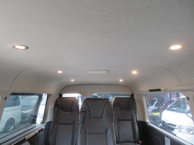 ハイエースバン スーパーGL ダークプライム アクティブエース 8人乗車 シートレイアウト変更可 Tセンス 両側電動スライド 社外16AW グリルガード オーバーフェンダー アルパイン11型ナビ Rモニター 固アタッチメント LED スマートキー(40枚目)