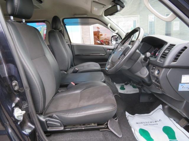 ハイエースバン スーパーGL ダークプライム アクティブエース 8人乗車 シートレイアウト変更可 Tセンス 両側電動スライド 社外16AW グリルガード オーバーフェンダー アルパイン11型ナビ Rモニター 固アタッチメント LED スマートキー(45枚目)