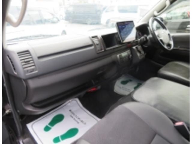 ハイエースバン スーパーGL ダークプライム アクティブエース 8人乗車 シートレイアウト変更可 Tセンス 両側電動スライド 社外16AW グリルガード オーバーフェンダー アルパイン11型ナビ Rモニター 固アタッチメント LED スマートキー(50枚目)