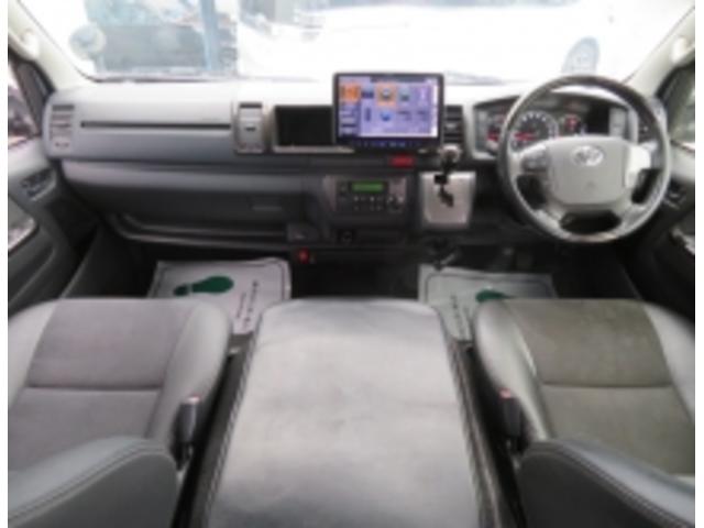 ハイエースバン スーパーGL ダークプライム アクティブエース 8人乗車 シートレイアウト変更可 Tセンス 両側電動スライド 社外16AW グリルガード オーバーフェンダー アルパイン11型ナビ Rモニター 固アタッチメント LED スマートキー(52枚目)