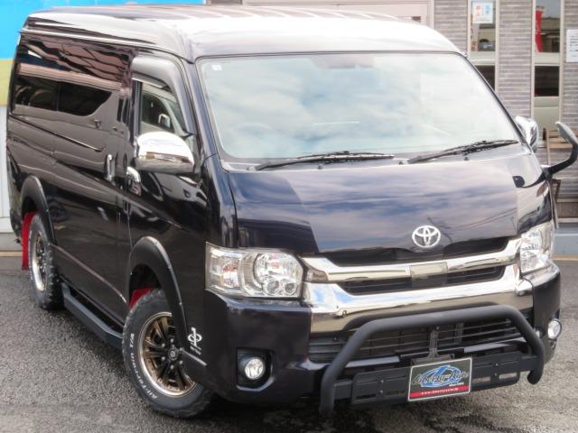 ハイエースバン スーパーGL ダークプライム アクティブエース 8人乗車 シートレイアウト変更可 Tセンス 両側電動スライド 社外16AW グリルガード オーバーフェンダー アルパイン11型ナビ Rモニター 固アタッチメント LED スマートキー(59枚目)