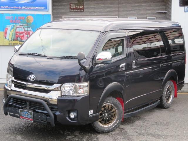 ハイエースバン スーパーGL ダークプライム アクティブエース 8人乗車 シートレイアウト変更可 Tセンス 両側電動スライド 社外16AW グリルガード オーバーフェンダー アルパイン11型ナビ Rモニター 固アタッチメント LED スマートキー(61枚目)