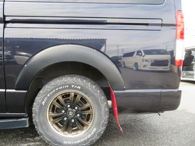 ハイエースバン スーパーGL ダークプライム アクティブエース 8人乗車 シートレイアウト変更可 Tセンス 両側電動スライド 社外16AW グリルガード オーバーフェンダー アルパイン11型ナビ Rモニター 固アタッチメント LED スマートキー(70枚目)