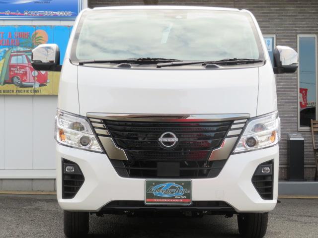 キャラバン ロンググランドプレミアムGX 寒冷地仕様 運転席助手席シートヒーター 左電動スライドドア インテリジェントルームミラー アラウンドビューモニター ハーフレザーシート 4WD 11型ディスプレーオーディオ スクラッチシールド 即納〇(3枚目)