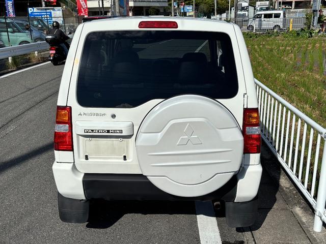 パジェロミニ X スタイリッシュパッケージ 純正アルミ 社外CD キーレス 背面タイヤ タイミングベルト交換済み(3枚目)