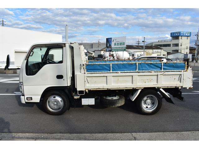 エルフトラック 強化フルフラットローダンプ ダンプ 積載3000kg 6MT 車両総重量5985kg ETC コボレーン付き パワステ PW 長さ約469cm 幅169cm 高さ198cm(5枚目)