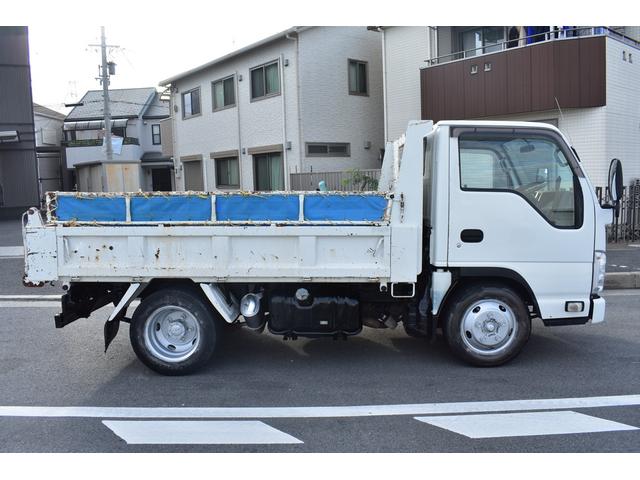 エルフトラック 強化フルフラットローダンプ ダンプ 積載3000kg 6MT 車両総重量5985kg ETC コボレーン付き パワステ PW 長さ約469cm 幅169cm 高さ198cm(9枚目)