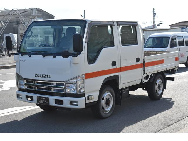 エルフトラック Wキャブフルフラットロー 積載1150kg 車両総重量3930kg AT アイドリングストップ フォグランプ 荷台長さ209cm 幅162cm 38cm(5枚目)